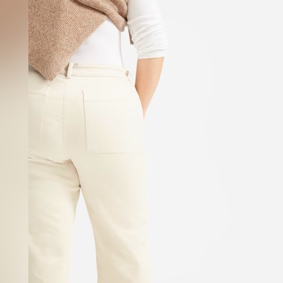 EVERLANE Straight Leg Crop Pant in Sandstone Size 12 Short - Picture 3 of 11